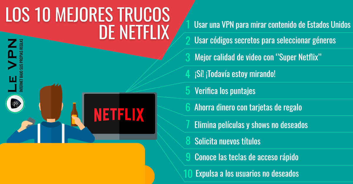 Los 10 Mejores Trucos De Netflix Que Cambiarán Tu Vida Le Vpn 0652