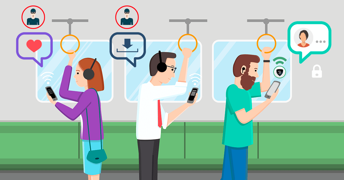 Киберзащита в сетях WiFi обеспечивается использованием профессиональной VPN, которая зашифрует все ваши личные данные и важную информацию. | Le VPN